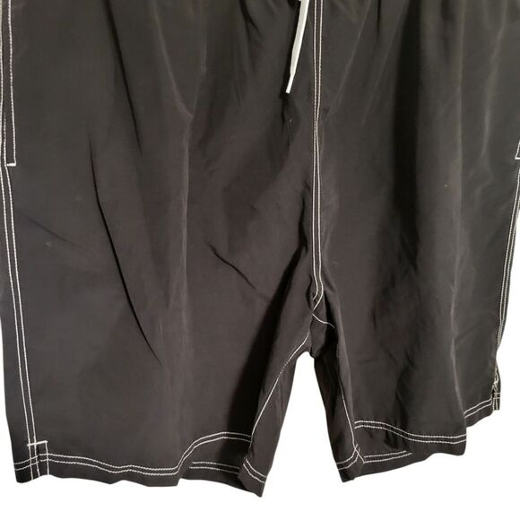 Roundtree & Yorke Big Man Black White Swimsuit Shorts, 1XB NEW W/TAG - Picture 3 of 8